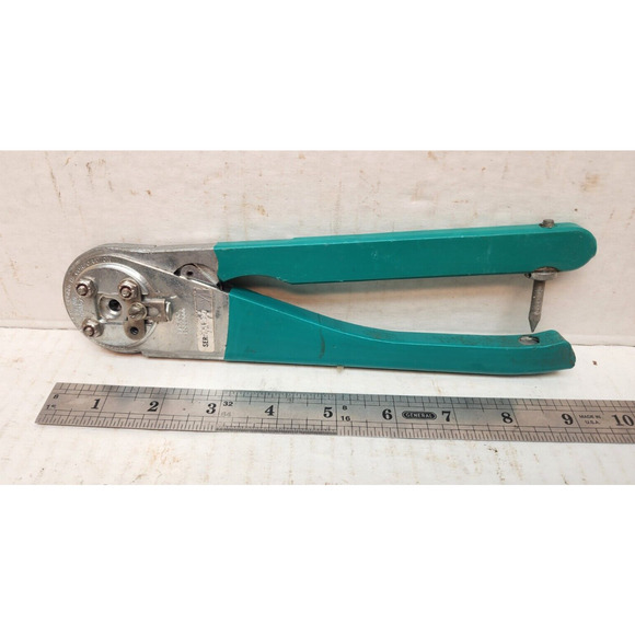 Buchanan Tools 615466 Ratchet Hand Crimp Crimper Tool Amerace Corp - Picture 10 of 10